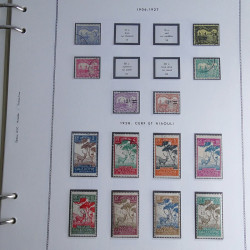 Collection timbres de Nouvelle Calédonie 1892-1948 oblitérés en album Moc.