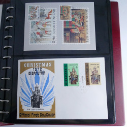 Collection commémoratifs thématique Noel en un album.