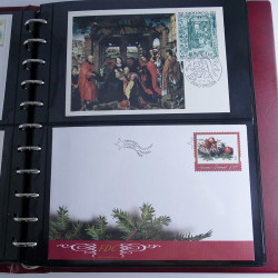 Collection commémoratifs thématique Noel en un album.
