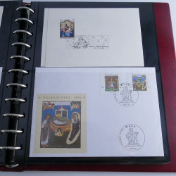 Collection commémoratifs thématique Noel en un album.