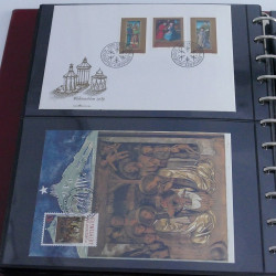 Collection commémoratifs thématique Noel en un album.