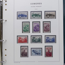 Collection timbres de Comores - Cote des Somalis oblitérés en album Moc.