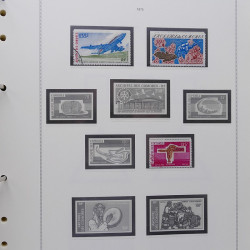 Collection timbres de Comores - Cote des Somalis oblitérés en album Moc.