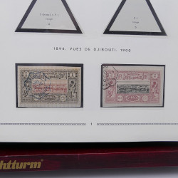 Collection timbres de Comores - Cote des Somalis oblitérés en album Moc.