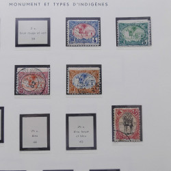 Collection timbres de Comores - Cote des Somalis oblitérés en album Moc.