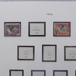 Collection timbres de Comores - Cote des Somalis oblitérés en album Moc.