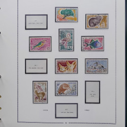 Collection timbres de Comores - Cote des Somalis oblitérés en album Moc.