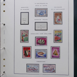 Collection timbres de Comores - Cote des Somalis oblitérés en album Moc.