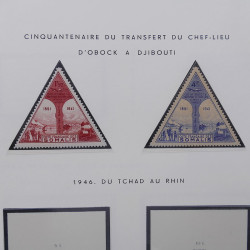 Collection timbres de Comores - Cote des Somalis oblitérés en album Moc.