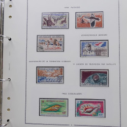 Collection timbres de Comores - Cote des Somalis oblitérés en album Moc.