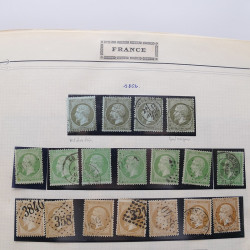 Collection timbres de France 1853-1977 neufs et oblitérés en album Yvert.