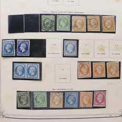 Collection timbres de France 1853-1977 neufs et oblitérés en album Yvert.