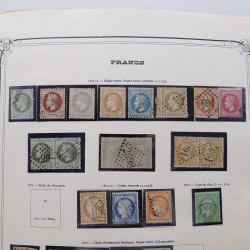 Collection timbres de France 1853-1977 neufs et oblitérés en album Yvert.