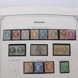 Collection timbres de France 1853-1977 neufs et oblitérés en album Yvert.