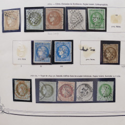 Collection timbres de France 1853-1977 neufs et oblitérés en album Yvert.