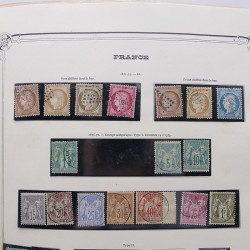 Collection timbres de France 1853-1977 neufs et oblitérés en album Yvert.