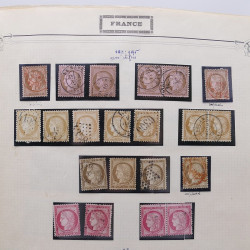 Collection timbres de France 1853-1977 neufs et oblitérés en album Yvert.