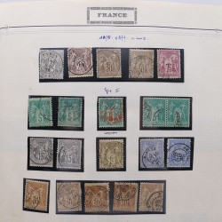 Collection timbres de France 1853-1977 neufs et oblitérés en album Yvert.