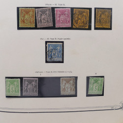Collection timbres de France 1853-1977 neufs et oblitérés en album Yvert.