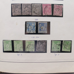 Collection timbres de France 1853-1977 neufs et oblitérés en album Yvert.