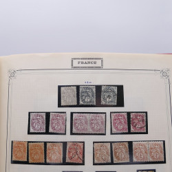Collection timbres de France 1853-1977 neufs et oblitérés en album Yvert.