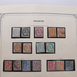 Collection timbres de France 1853-1977 neufs et oblitérés en album Yvert.