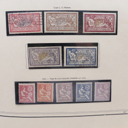 Collection timbres de France 1853-1977 neufs et oblitérés en album Yvert.