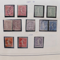 Collection timbres de France 1853-1977 neufs et oblitérés en album Yvert.