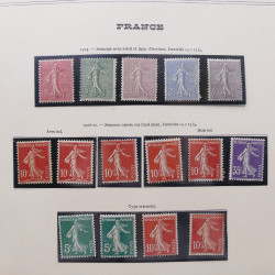 Collection timbres de France 1853-1977 neufs et oblitérés en album Yvert.