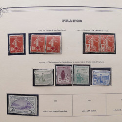 Collection timbres de France 1853-1977 neufs et oblitérés en album Yvert.