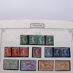 Collection timbres de France 1853-1977 neufs et oblitérés en album Yvert.