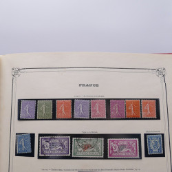 Collection timbres de France 1853-1977 neufs et oblitérés en album Yvert.