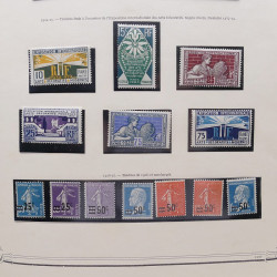 Collection timbres de France 1853-1977 neufs et oblitérés en album Yvert.