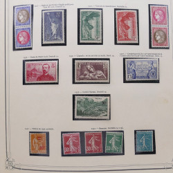 Collection timbres de France 1853-1977 neufs et oblitérés en album Yvert.