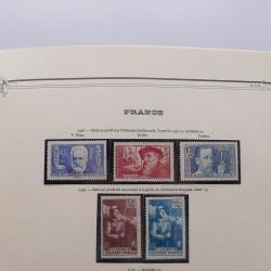 Collection timbres de France 1853-1977 neufs et oblitérés en album Yvert.
