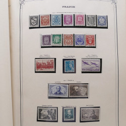Collection timbres de France 1853-1977 neufs et oblitérés en album Yvert.