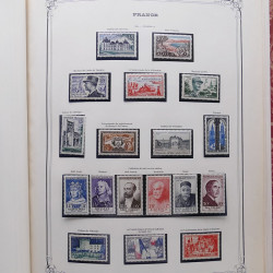 Collection timbres de France 1853-1977 neufs et oblitérés en album Yvert.