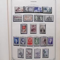 Collection timbres de France 1853-1977 neufs et oblitérés en album Yvert.