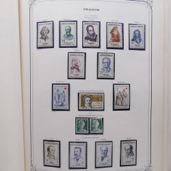 Collection timbres de France 1853-1977 neufs et oblitérés en album Yvert.