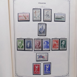 Collection timbres de France 1853-1977 neufs et oblitérés en album Yvert.