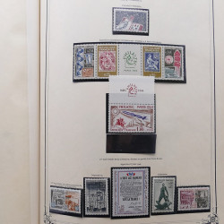 Collection timbres de France 1853-1977 neufs et oblitérés en album Yvert.