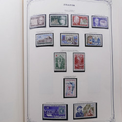 Collection timbres de France 1853-1977 neufs et oblitérés en album Yvert.