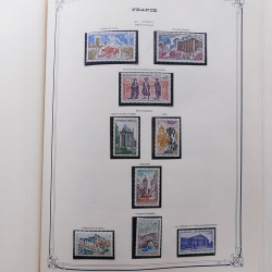 Collection timbres de France 1853-1977 neufs et oblitérés en album Yvert.
