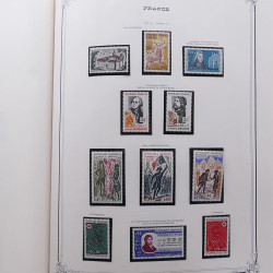 Collection timbres de France 1853-1977 neufs et oblitérés en album Yvert.