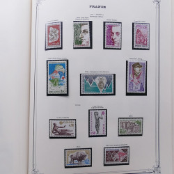 Collection timbres de France 1853-1977 neufs et oblitérés en album Yvert.