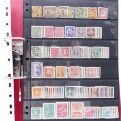 Lot massif de timbres d'Asie - Moyen Orient neufs et oblitérés en un album.