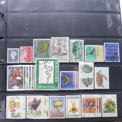 Lot massif de timbres d'Amérique du sud et centrale neufs et oblitérés en un album.