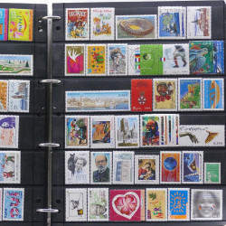 Lot de timbres de France - Monaco - Andorre - Europa neufs et oblitérés en un album.