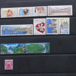 Lot de timbres de France - Monaco - Andorre - Europa neufs et oblitérés en un album.