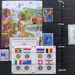 Lot de timbres de France - Monaco - Andorre - Europa neufs et oblitérés en un album.